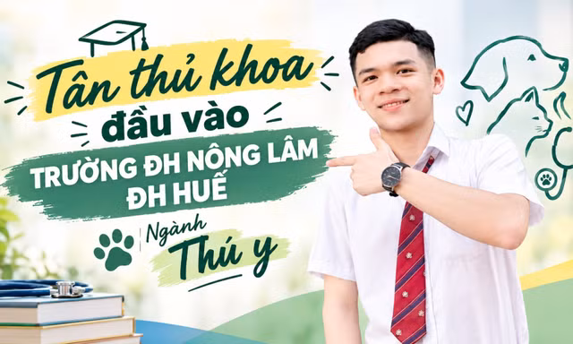 Từ nỗi sợ trượt đại học đến tân thủ khoa, gieo ước mơ trở thành bác sĩ thú y