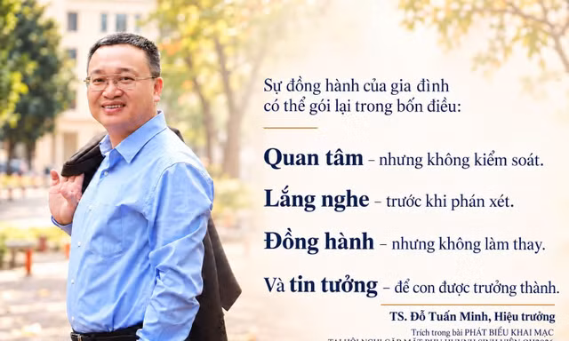 Trường đại học tổ chức họp phụ huynh, thầy Hiệu trưởng có bài phát biểu truyền cảm hứng