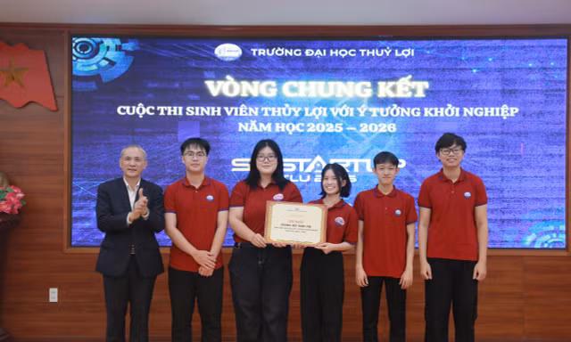 Nhiều ý tưởng AI, công nghệ sinh học bứt phá tại sân chơi khởi nghiệp Thủy lợi 