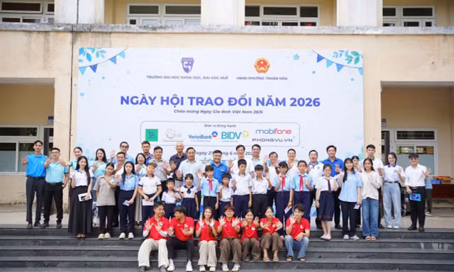 ‘Ngày hội trao đổi năm 2026’: Sinh viên Trường ĐH Khoa học (ĐH Huế) lan tỏa lối sống xanh và tinh thần sẻ chia