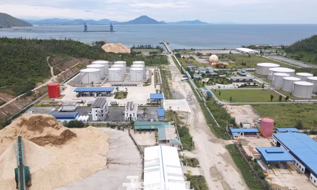 Lo ngại cháy nổ khi bãi gỗ dăm gần kho xăng dầu