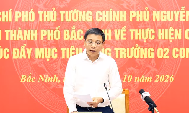 Phó Thủ tướng Chính phủ Nguyễn Văn Thắng làm việc với thành phố Bắc Ninh.