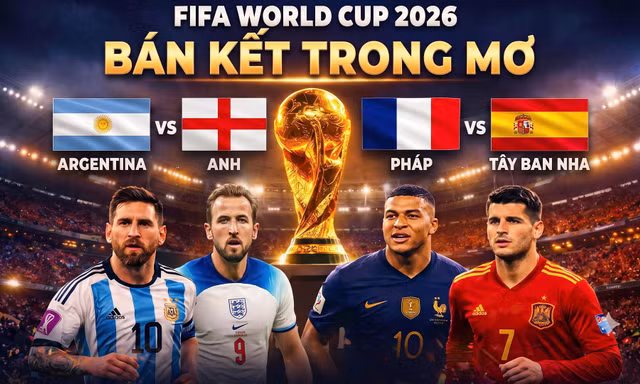 World Cup 2026 siêu bùng nổ: 4 ông lớn - 2 bán kết 'trong mơ'
