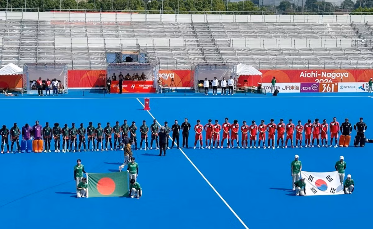 Đội khúc côn cầu trên cỏ Hàn Quốc trong trận đấu bị phát nhầm quốc ca tại ASIAD 2026