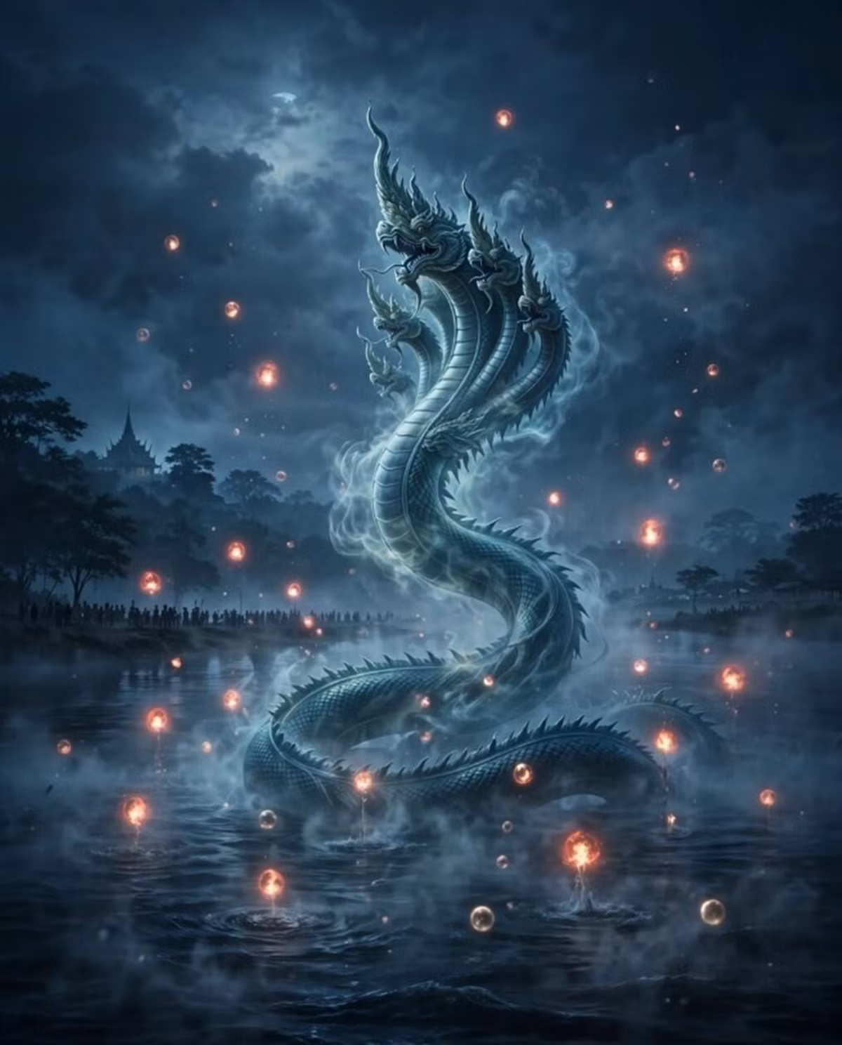 rắn thần Naga trong văn hóa tín ngưỡng Thái Lan.