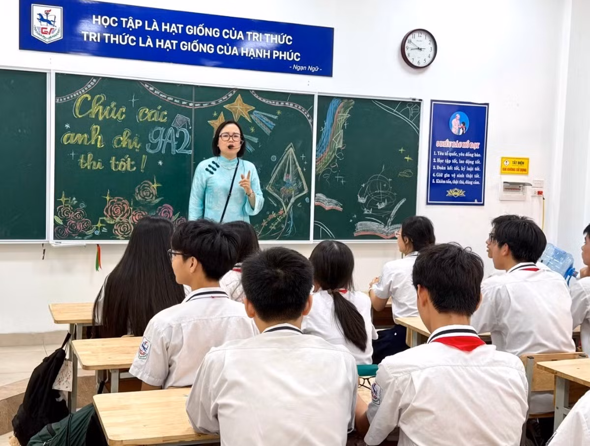 Học sinh tại một trường học ở Hà Nội