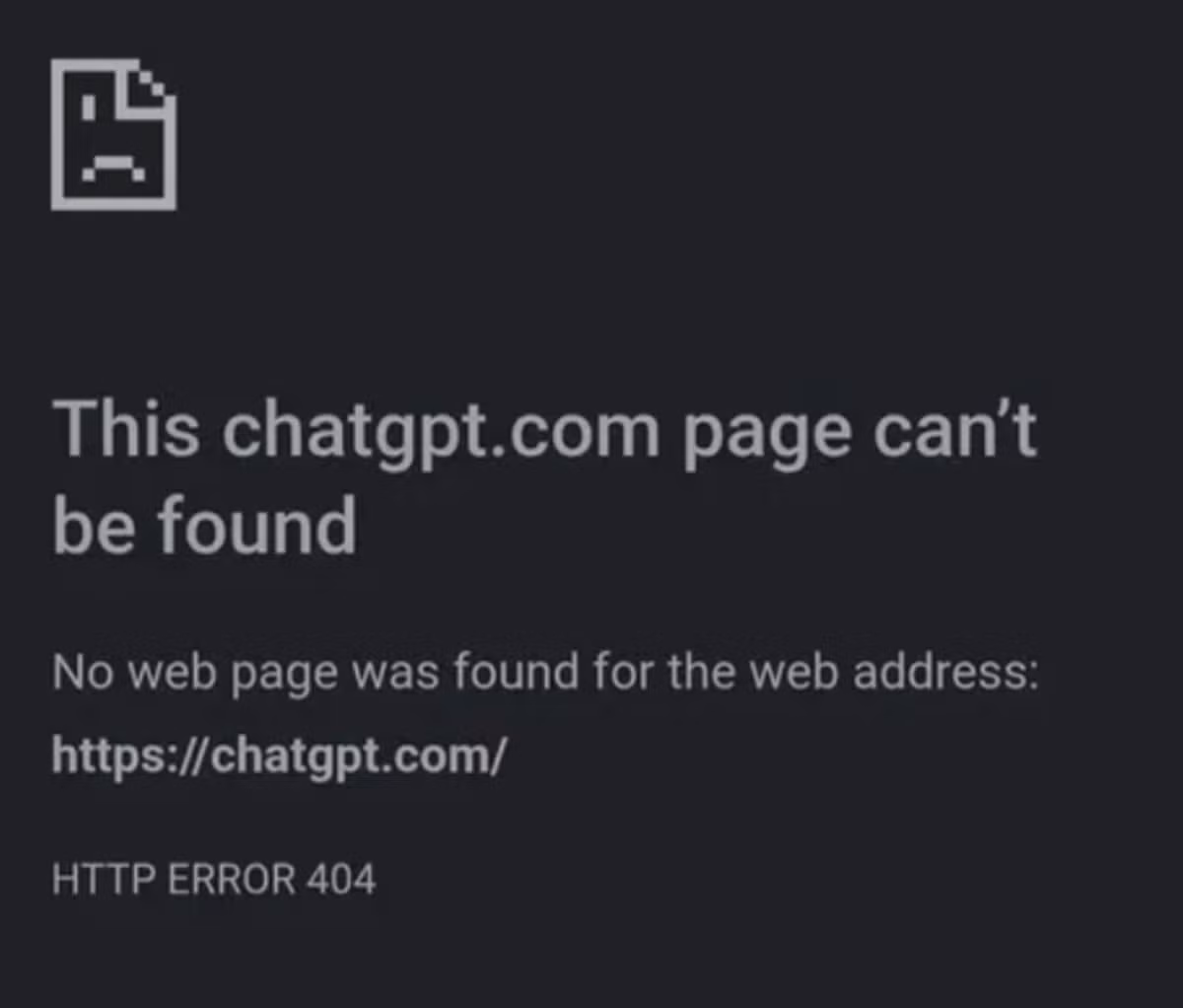 ChatGPT hiển thị lỗi trong sự cố ngày 3/9