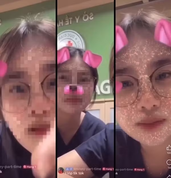Hai sinh viên Y khoa livestream tại Bệnh viện Đa khoa Đức Giang gây tranh cãi.