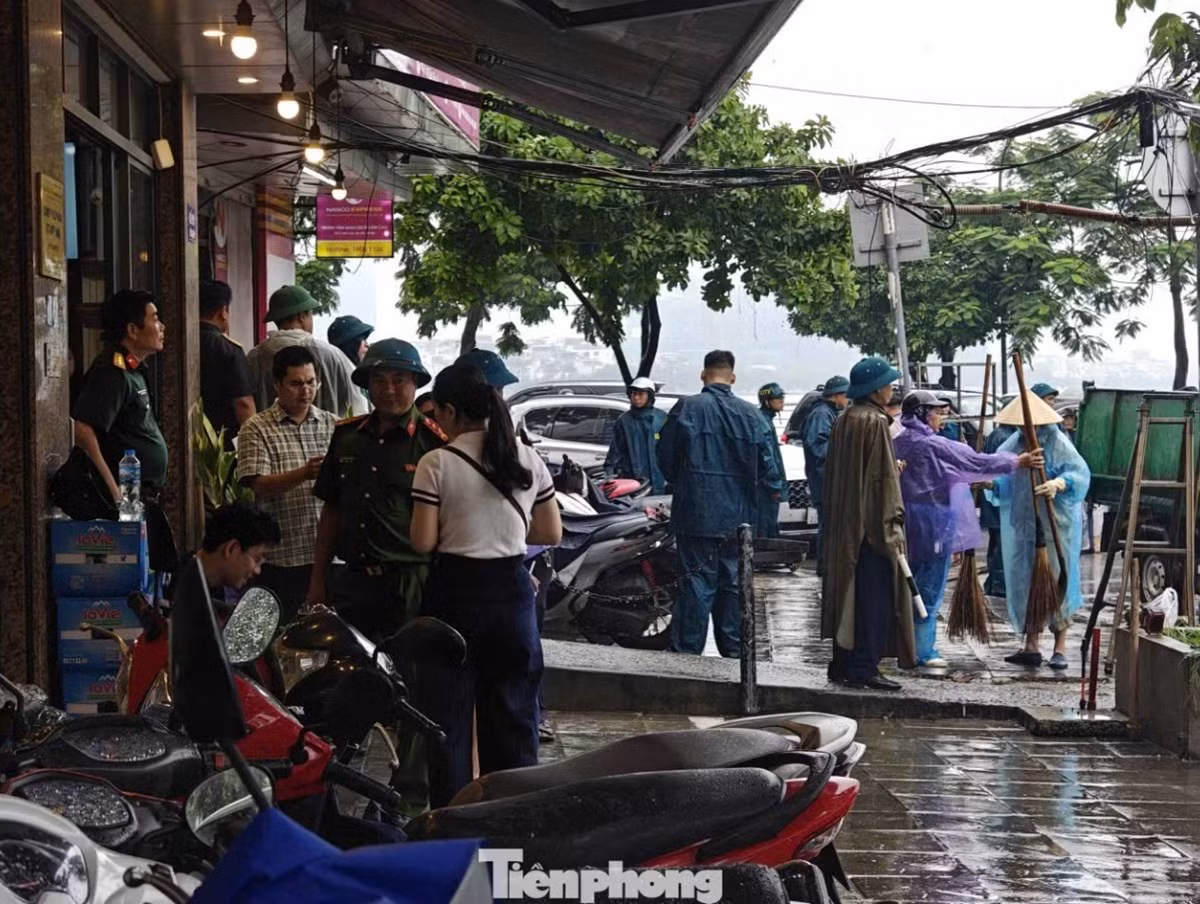 Lực lượng phòng cháy chữa cháy làm nhiệm vụ tại hiện trường