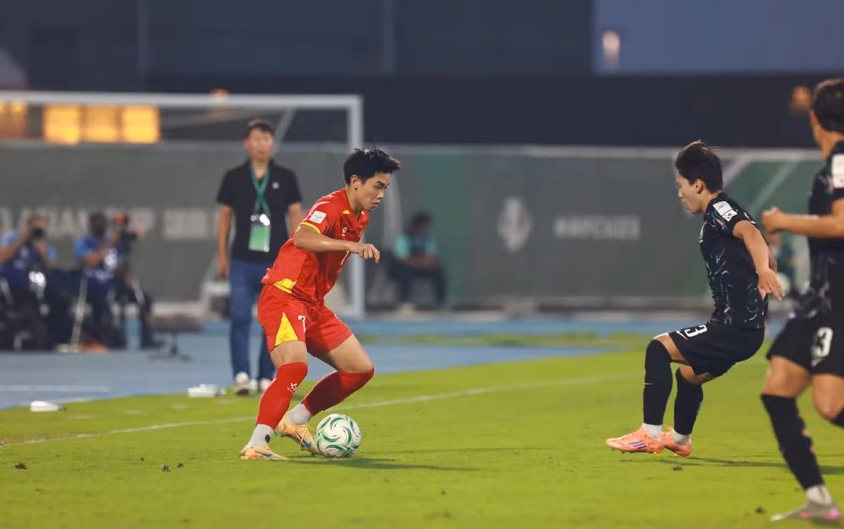Đình Bắc trong trận U23 Việt Nam gặp U23 Hàn Quốc tại U23 châu Á 2026