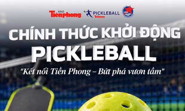 Báo Tiền Phong và Hội Doanh nhân trẻ TPHCM tổ chức giải Pickleball tranh cúp Báo Tiền Phong lần thứ I